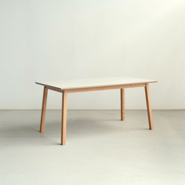 アンジェロセラミック ダイニングテーブル GENE 150×80 メラミン オーク無垢 辻製作所 大川市