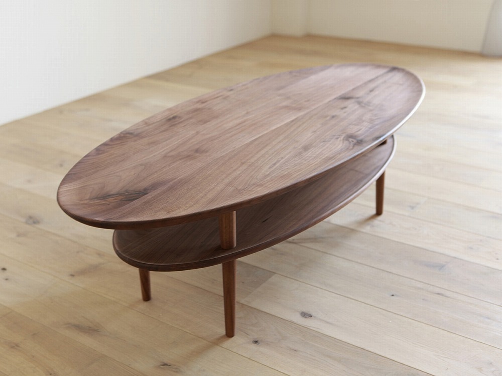 BORDO Oval Table 105 walnut