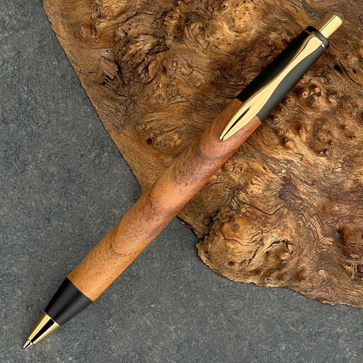 欅・けやき  / 2つの内部機構を持つ新感覚の木軸ペン / SINPEN【MP&BP】ゴールド金具 / MUKU屋