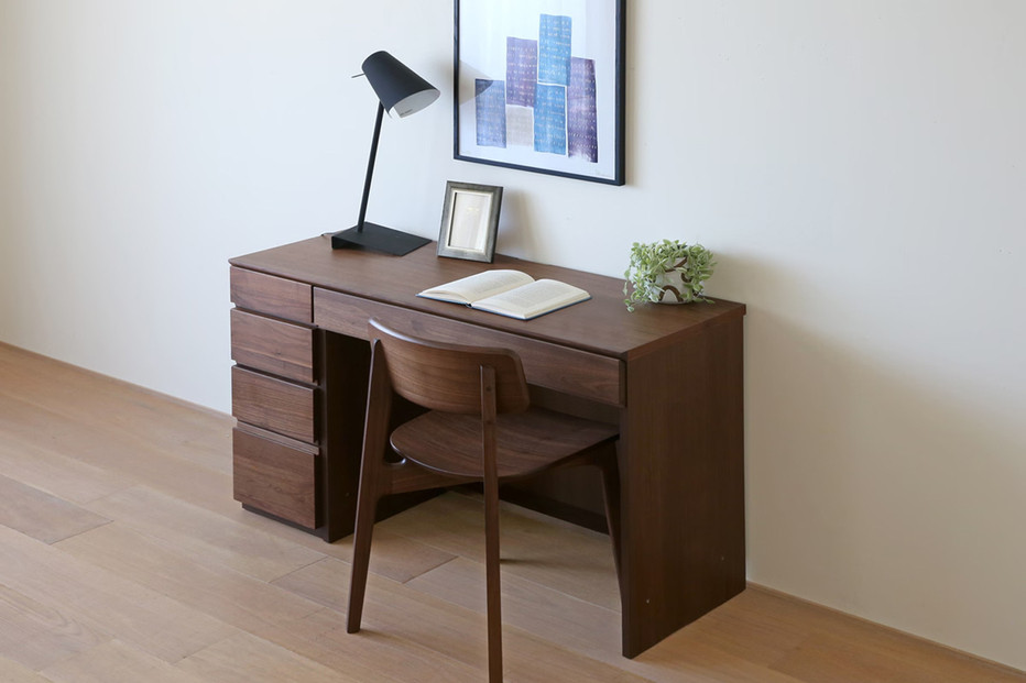 【開梱設置】高野木工 アスター 120天板 + 30チェスト + 90デスク ※スツール別売 ウォルナット【10年保証】