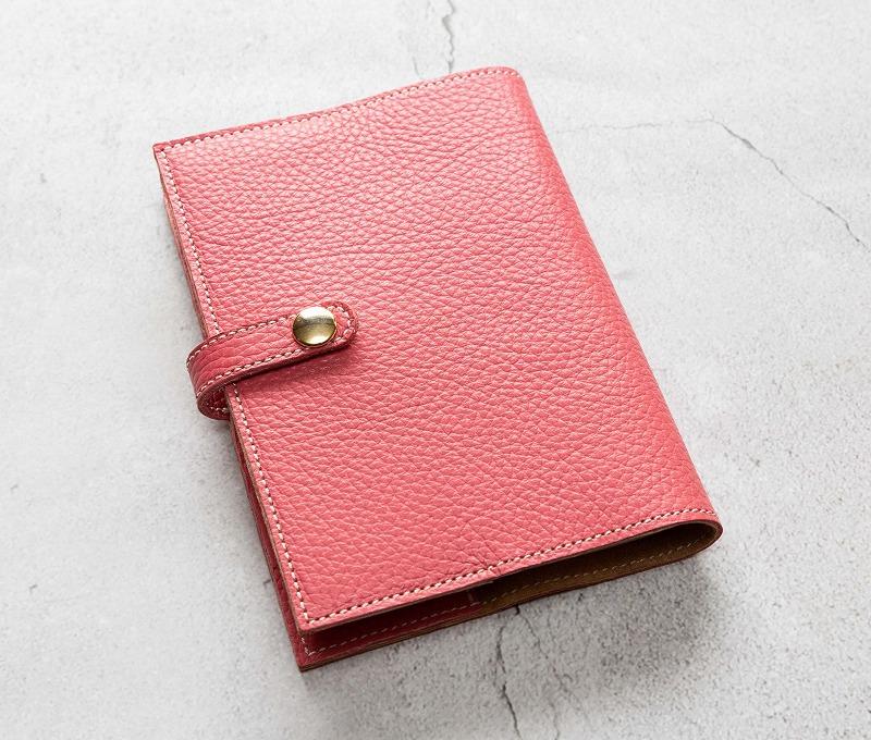 maf pinto (マフ ピント) 手帳カバー＆ブックカバー ピンク ADRIA LINE レザー 本革 日本製