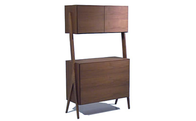 【BoraCabinet ウォールナット】 ウォールナット オイルフィニッシュ 北欧テイスト・おしゃれなキャビネット飾り棚・キッチン収納など様々な用途で活躍します 家具  キャビネット リビングボード サイドボード シェルフ 飾り棚  MUFactory