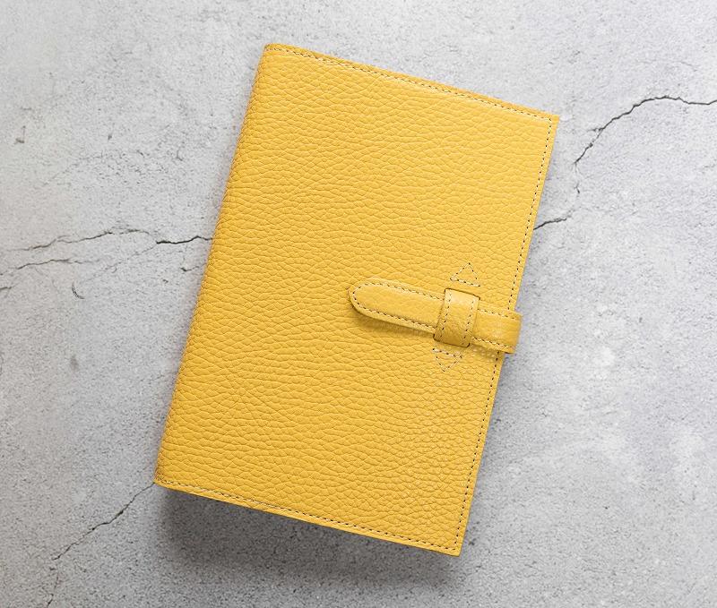 maf pinto (マフ ピント) システム手帳 ライトイエロー ADRIA LINE バイブル B6 レザー 本革 日本製