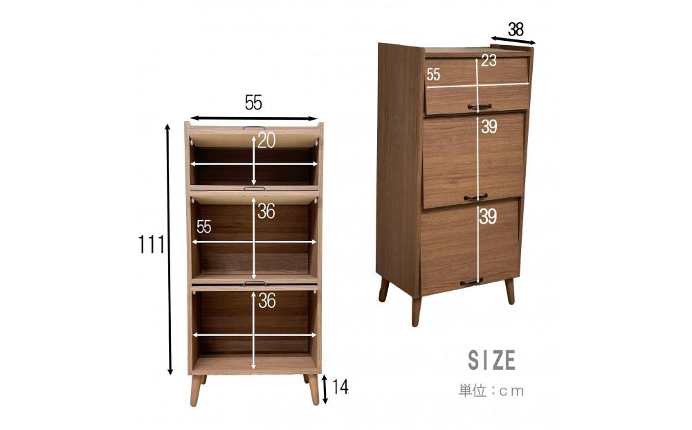脚14cmお掃除楽々！チェスト 北欧 完成品 大容量 タンス 3段 幅60cm 高さ60 奥行40 高さ126cm 整理棚 洋服 本 book ブック タンス たんす 日本製 国産 お掃除ロボット可 高品質 引き出し 小物 見せる棚 living リビング アンティーク 完成品 おしゃれ 木製 収納 脚付き 家具 インテリア 大川 大川家具 W60-3 フラップキャビネット WH ホワイト色
