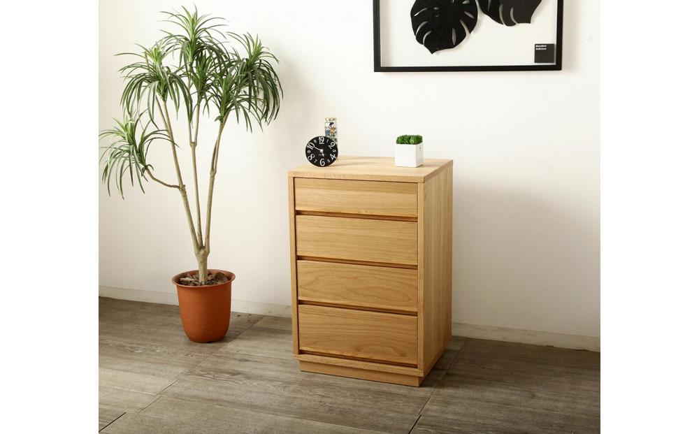 大川家具 ティレ 50cmリビングチェスト 台輪 天然木オーク(ナラ)