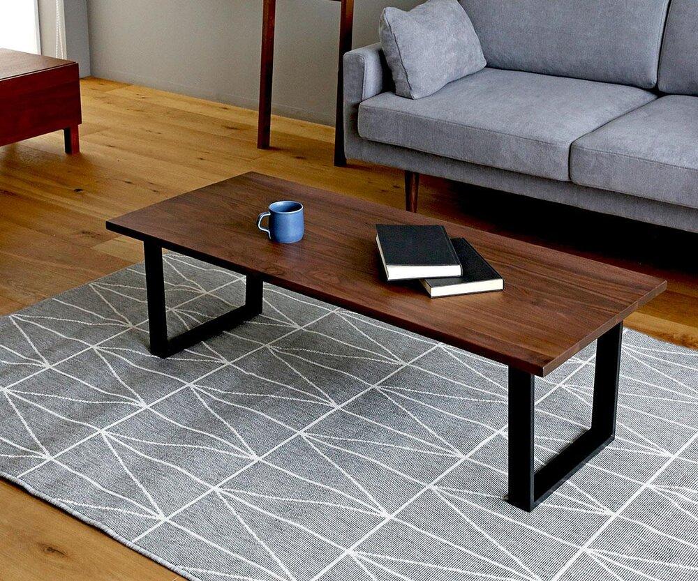 【開梱設置】高野木工 グラム リビングテーブル 90×50cm ウォルナット【10年保証】