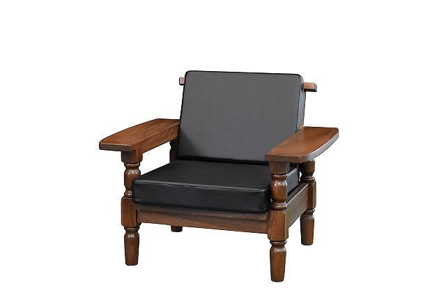 アーバンソファ1P：ウォールナット色