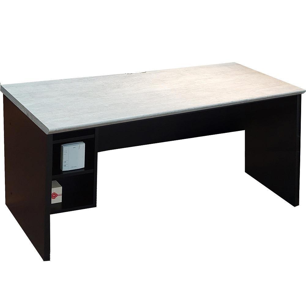 高級デスク 大人向け 大人用 大人の学習机 デスク 180cm 国産 日本製 【3梱包】机 180cm幅×奥行60 ワークデスク （ロックグレー） 学習机 大人 棚付き