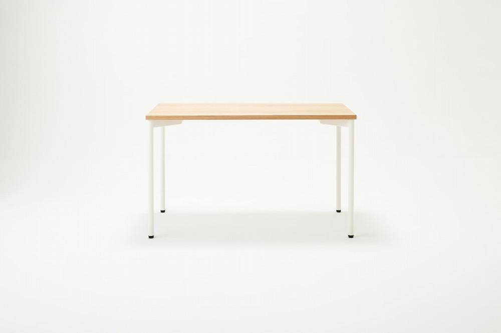 パソコンデスク シンプル デスク WAAKdesk TypeA 120 天板オーク | 脚ホワイト