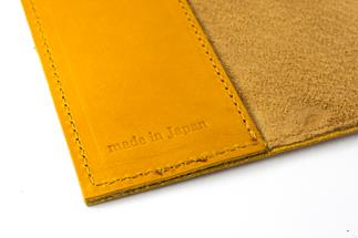 maf pinto (マフ ピント) レザーブックカバー四六判ハードカバーサイズ（レギュラーモデル）【イエロー】