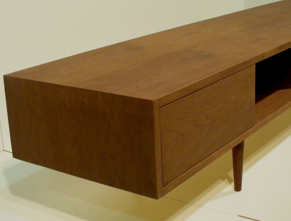 【180TVボード　ウォールナット 180cm tv04】シャープでおしゃれな天然木ツキ板のテレビボード＜ウォールナット材ツキ板　オイルフィニッシュ＞家具 テレビ台 テレビボード TVボード AVボード リビングボード サイドボード  MUFactory