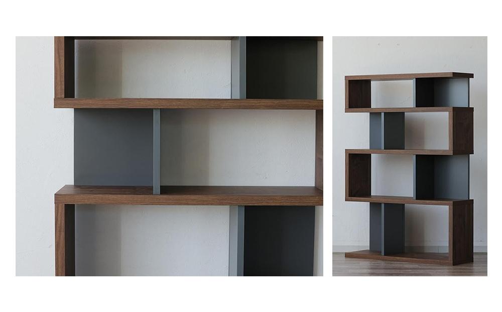 ラック 本棚 シェルフ オープン 収納 ディスプレイラック ブラウン