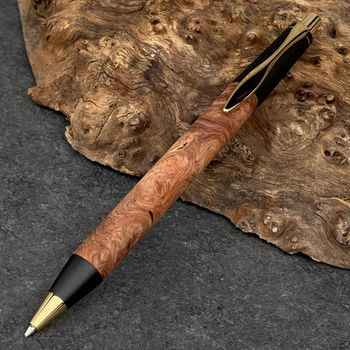 花梨瘤杢   / 2つの内部機構を持つ新感覚の木軸ペン / SINPEN【MP&BP】ゴールド金具 / MUKU屋
