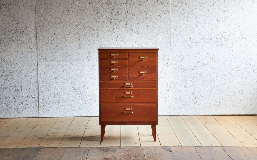 ピッキオ チェスト 無垢家具 北欧家具デザイン ブラックチェリー