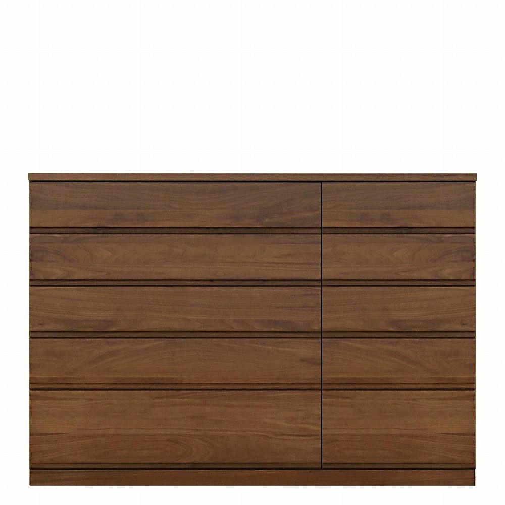 チェスト タンス 幅148 5段 奥行44 ウォールナット 無垢 桐たんす 桐箪笥 箪笥 木製 婚礼 衣類収納 大川家具 丸田木工 ミンクス