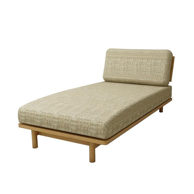 【開梱設置】高野木工 モレーンシェーズロング  ホワイトオーク 生地：CHART3 アッシュグレー【10年保証】