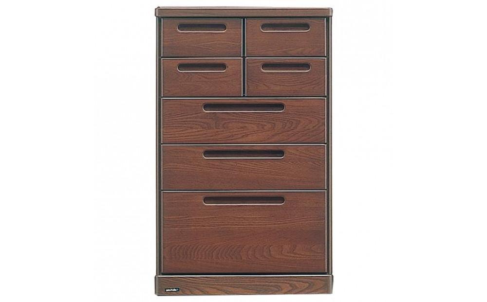 ケバンス材のミニチェスト　アーバン　55センチ幅-5段チェスト