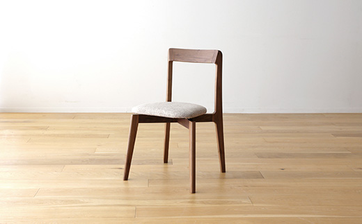 【開梱設置】高野木工 リアルト チェア ウォルナット 生地：CHART3 サンドベージュ【10年保証】