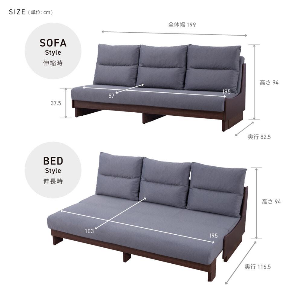 ã鿢±èšçœ®ããœãã¡ããã å¹
200cm ãŽã£ã³ã»ã³ããBRÃããŒã¯ã°ã¬ãŒãããå¯ãœãã¡ãã¢ãŒãã«ïŒå€§å·å®¶å
·ã