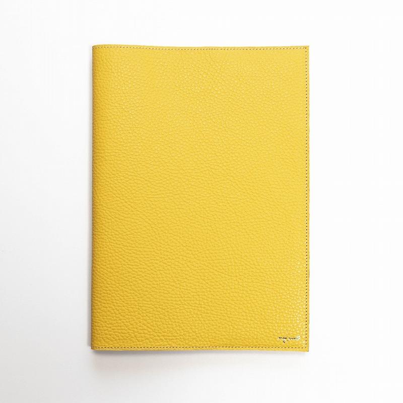 maf pinto (マフ ピント) ノートカバー B5サイズ ライトイエロー ADRIA LINE レザー 本革 日本製