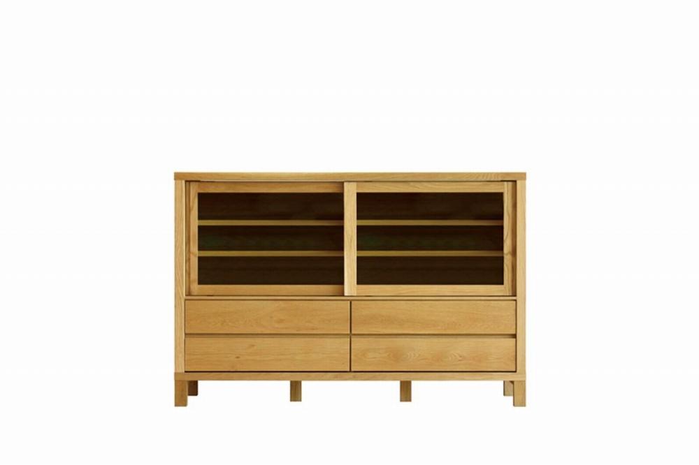 【開梱設置】高野木工 CANO カノ 145ローカップボード ホワイトオーク【10年保証】