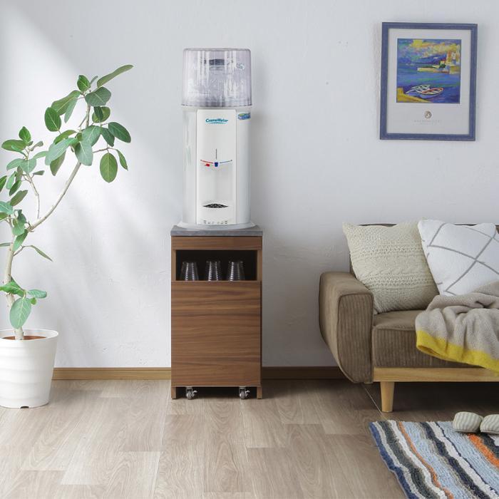 ウォーターサーバー台【ブラウン ウォールナット柄】
