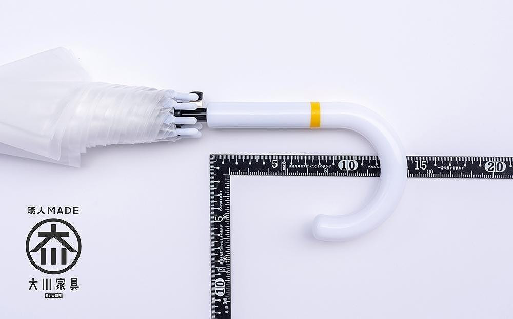 ビニール傘 木製ハンドル 持ち手部分 組み立てキット グリップス Bタイプ：エッジ ロゴ無し 大川家具