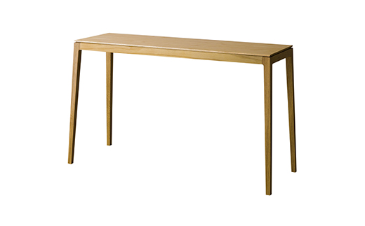 【開梱設置】高野木工 モル 120×40コンソールテーブル ホワイトオーク【10年保証】