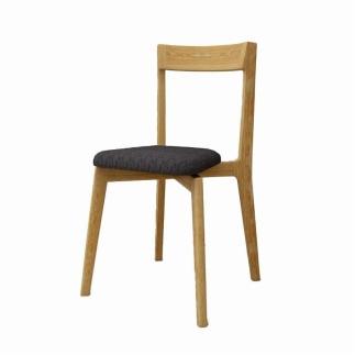 【開梱設置】高野木工 リアルト チェア ホワイトオーク 生地：CHART6 ブラック【10年保証】