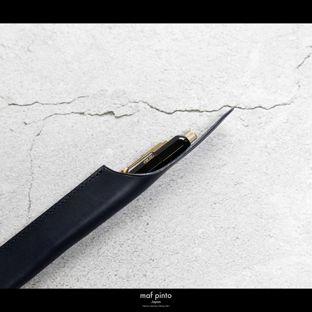 maf pinto(マフ ピント) ペンケース １本差し ペンシース 万年筆 筆箱 ネイビー レザー 本革 日本製