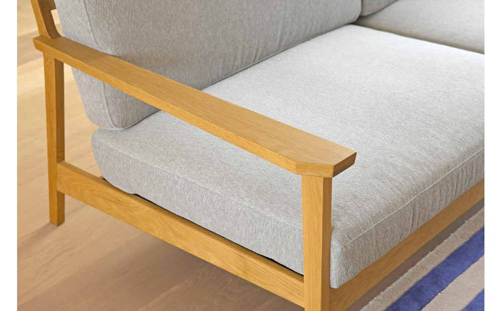 【開梱設置】高野木工 CEBU セブ ソファ 2.5人掛け オーク 【10年保証】