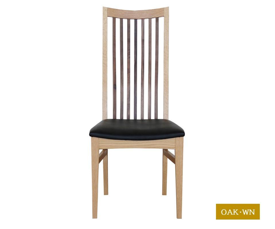 ダイニングチェア OAK・WN 完成品 ハイバックチェア チェア レッドオーク ウォールナット 免疫家具 国産 家具 大川