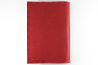レザーブックカバー四六判サイズ（フリーモデル）【レッド】