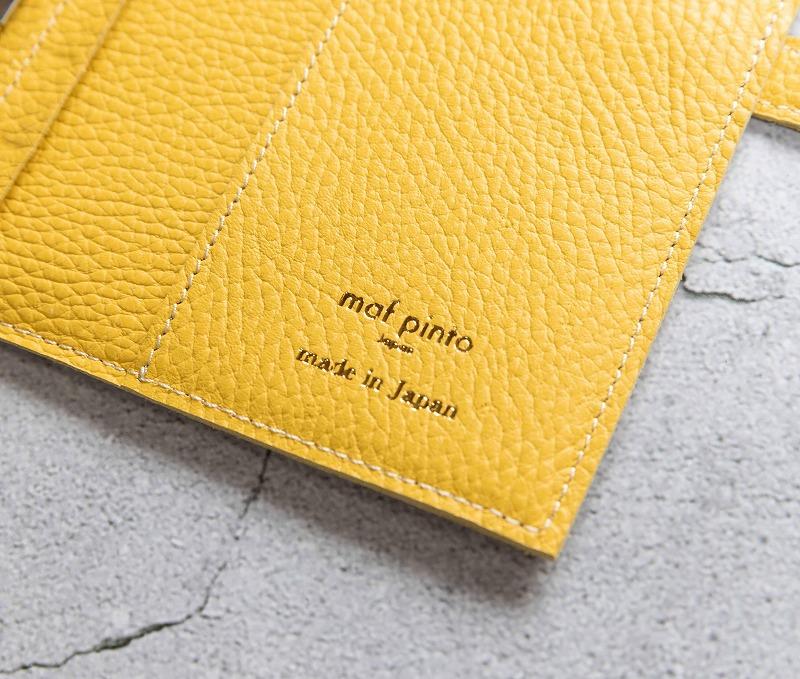 maf pinto (マフ ピント) システム手帳 ライトイエロー ADRIA LINE バイブル B6 レザー 本革 日本製
