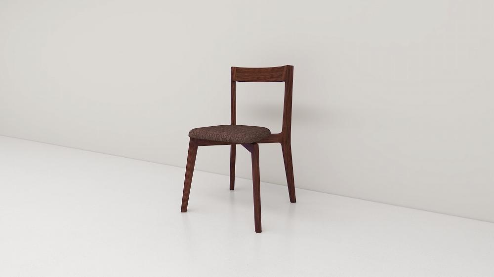 【開梱設置】高野木工 リアルトチェア ウォルナット 生地：CHART6ダークブラウン【10年保証】