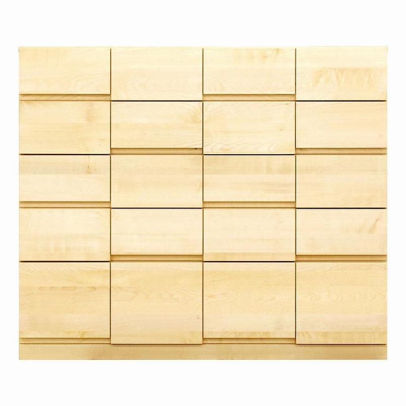 チェスト タンス 幅118 5段 奥行44 メープル 無垢 桐たんす 箪笥 婚礼 衣類収納 大川家具 丸田木工 ココ