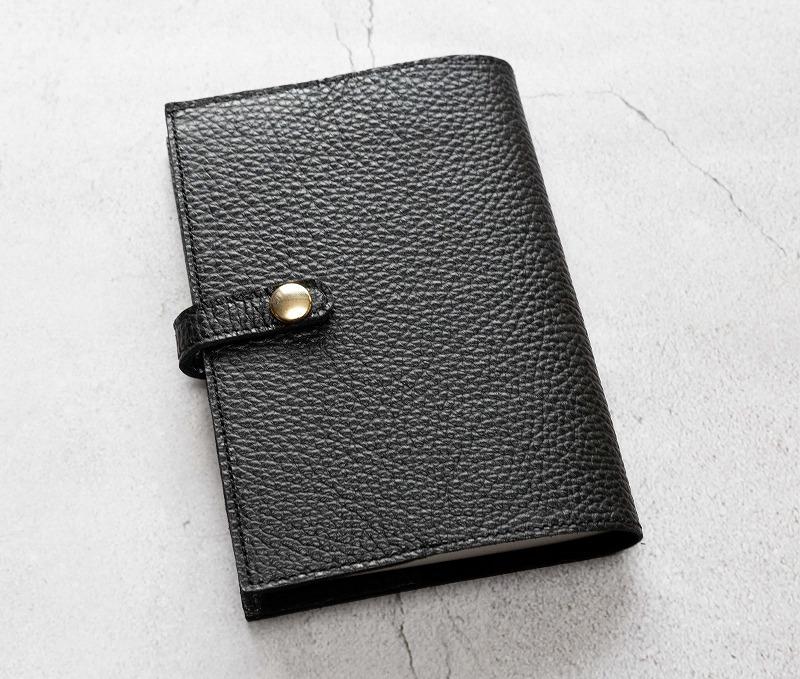maf pinto (マフ ピント) 手帳カバー＆ブックカバー ブラック ADRIA LINE レザー 本革 日本製
