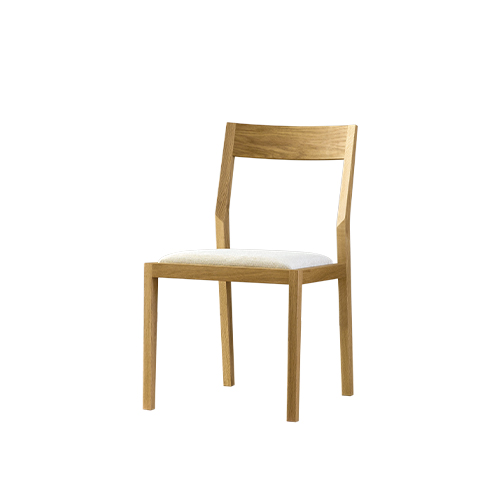 【開梱設置】高野木工 キールチェアWO 肘なし（座面：CHART6ホワイト）【10年保証】