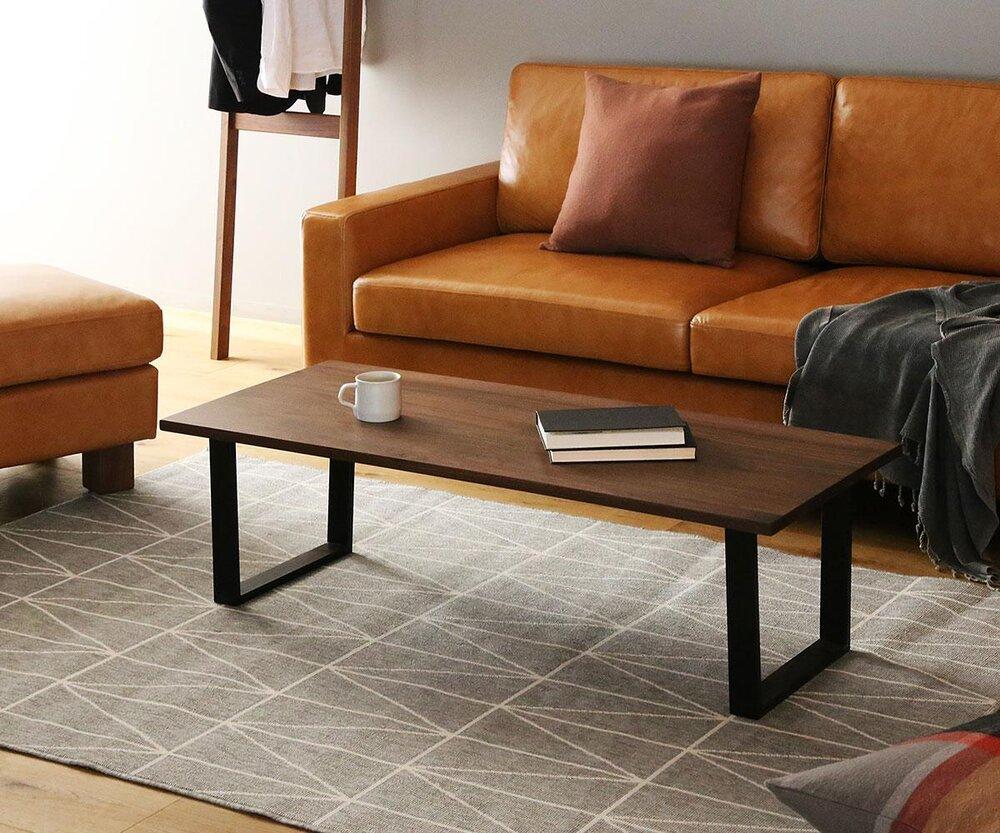 【開梱設置】高野木工 グラム リビングテーブル 90×50cm ウォルナット【10年保証】