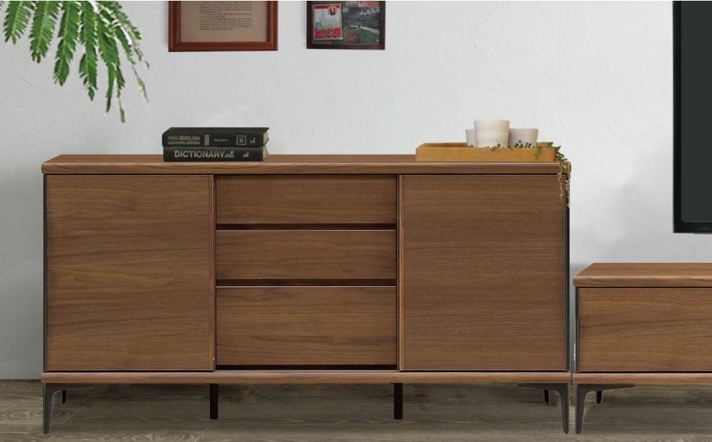 天然木リビング家具リブロ(サイドボード・リビングボード)180cm  H78【2色】