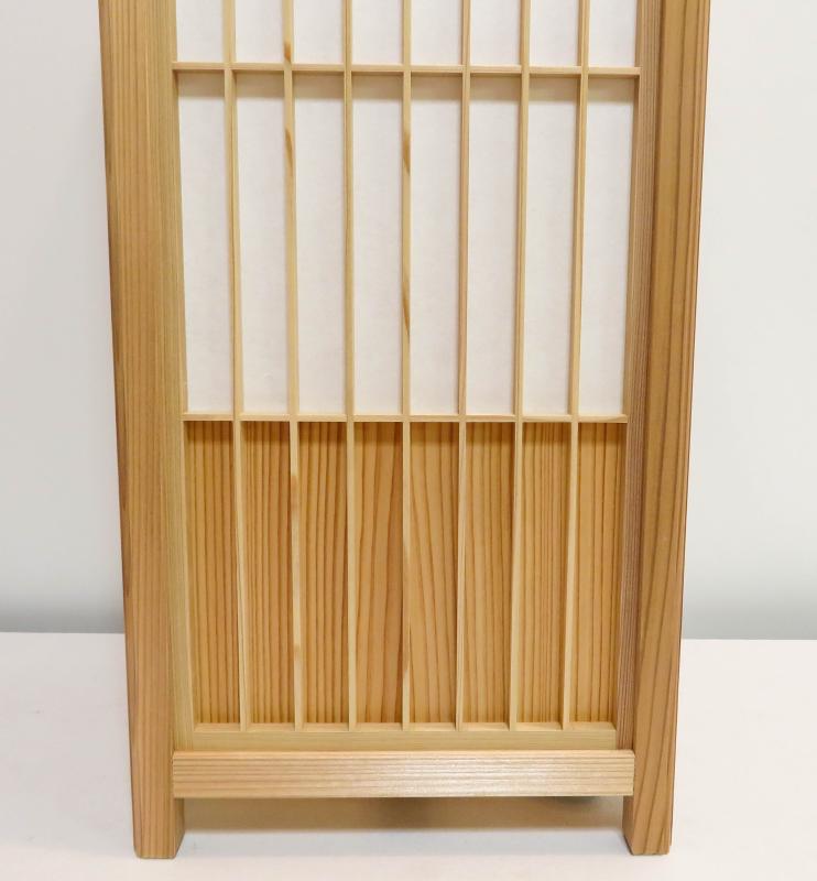 組子行灯「極」 LLサイズ 楮和紙無地 国産杉突板（腰板）デザイン