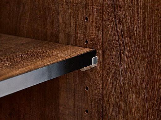 【開梱設置】引き戸 食器棚 ダイニングボード ポエム 幅153.5 （ホワイトガラス／レディオーク）キッチン収納 大川家具 家具