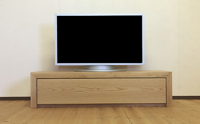 【120TVボード　オーク120cm/オーク・オイルフィニッシュ】扉を閉めたままでもリモコンが効く、天然木オーク材のテレビボード 家具 テレビ台 テレビボード TVボード AVボード 棚 リビングボード サイドボード ローボード MUFactory