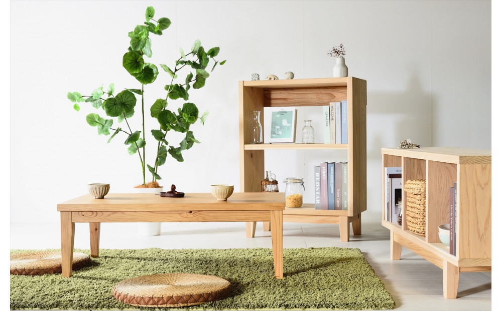 【木の香かおる国産杉のローテーブル】木の香ローテーブル4  センターテーブル 文机 ウレタン塗装 九州産杉 大川家具