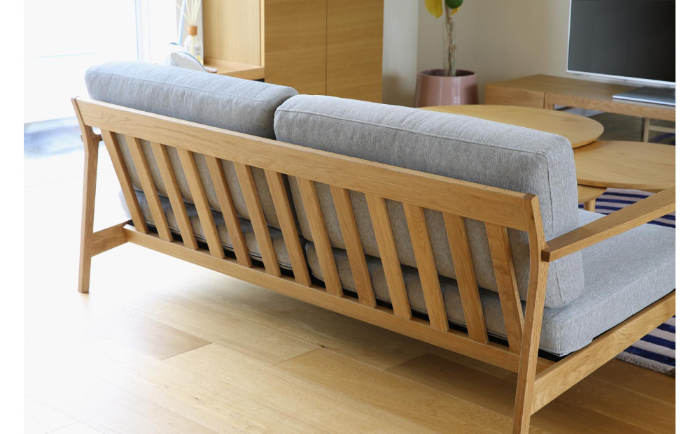 【開梱設置】高野木工 CEBU セブ ソファ 3人掛け オーク 【10年保証】