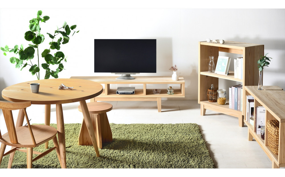 【木の香かおる国産杉の丸テーブル」】木の香ラウンドテーブル 85Φ ダイニングテーブル ウレタン塗装 九州産杉 大川家具