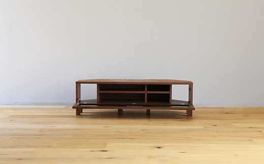 【開梱設置】高野木工 レッチェ 120コーナーTVボード ウォルナット【10年保証】