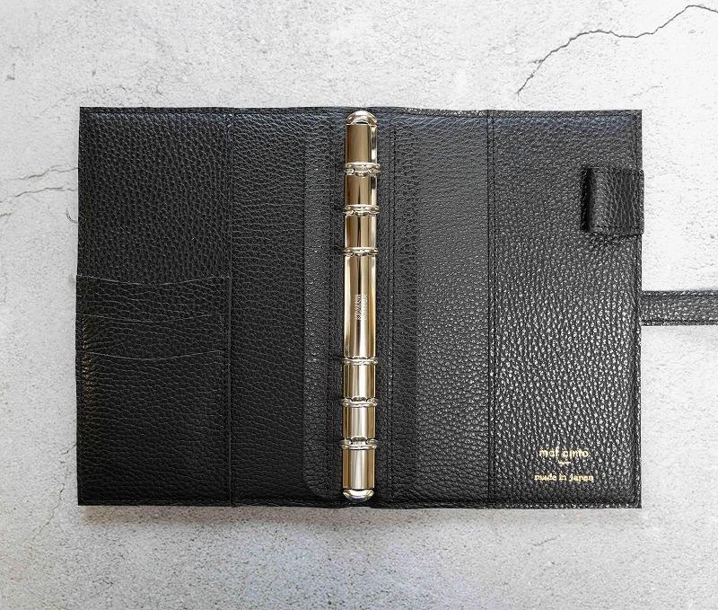 maf pinto (マフ ピント) システム手帳 ブラック ADRIA LINE バイブル B6 レザー 本革 日本製