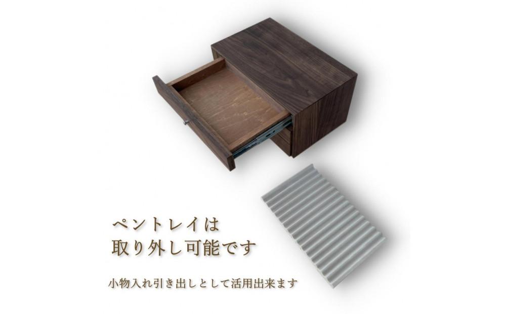 PenChest(Walnut) ペン・万年筆が45本収納できるペンストレージチェスト メラミンウォールナット