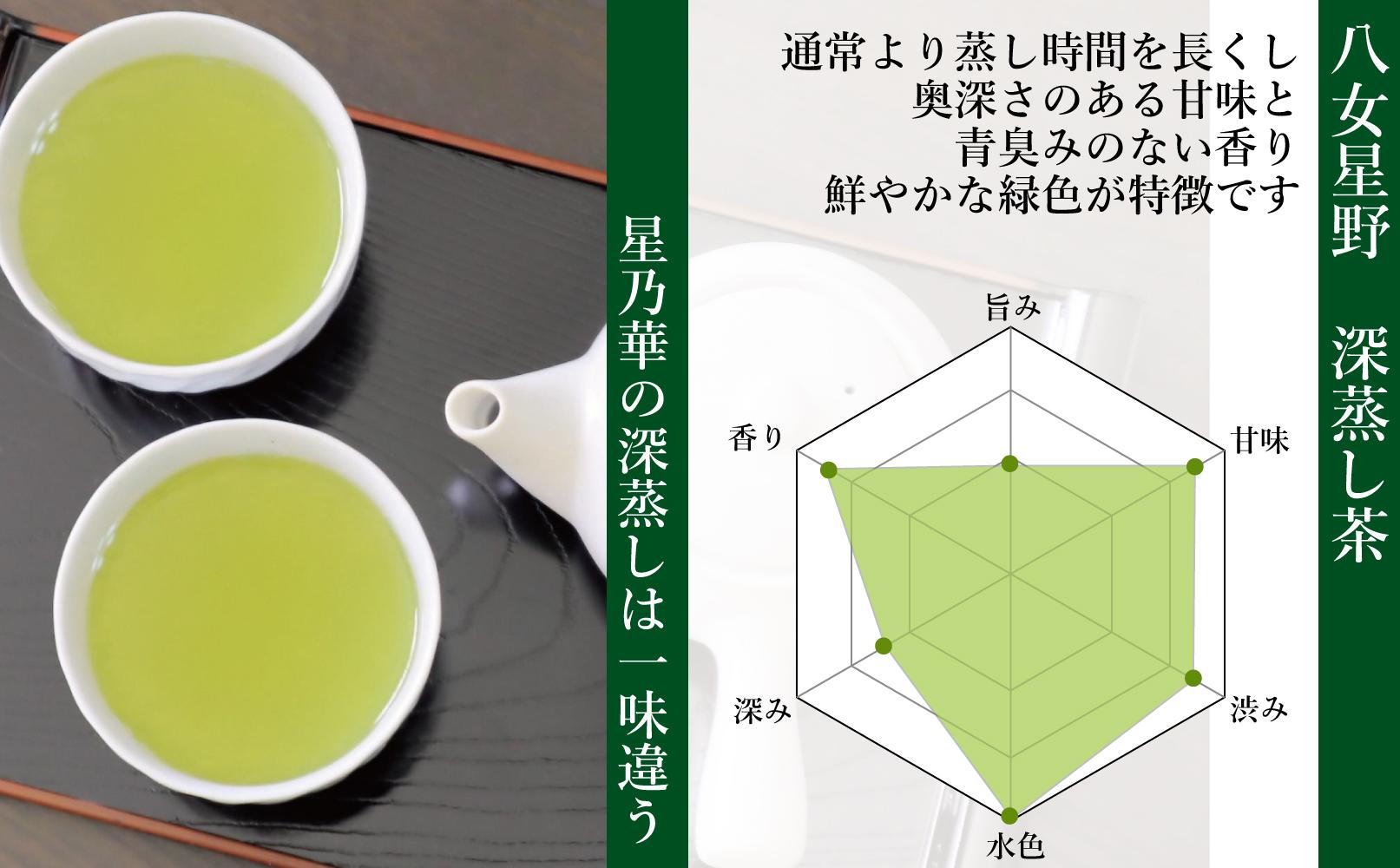 訳あり品 八女星野茶 深蒸し茶1100g【八女茶】